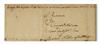 (AMERICAN REVOLUTION.) WASHINGTON, BUSHROD. Autograph Letter Signed, to his mother Hannah Washington,